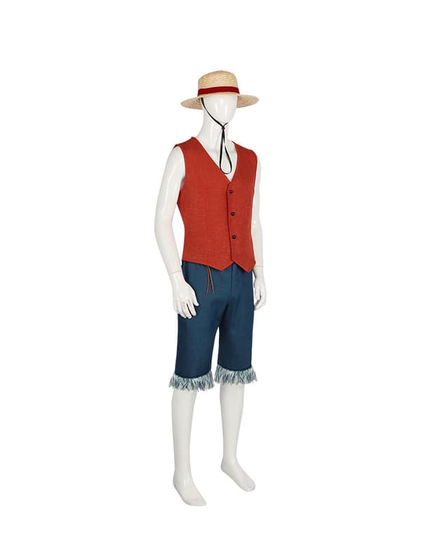 Anime Monkey D Luffy Cosplay Kostume M