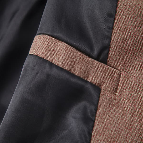 Slim fit business casual kavajer för män, enknäppt lättviktskostymjacka Brown L