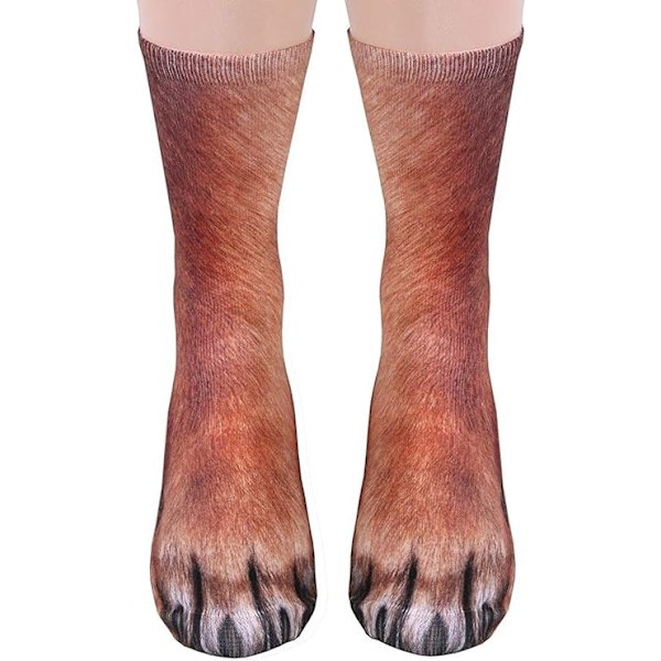 Animal Paws Socks, roliga 3D Animal Socks Dog