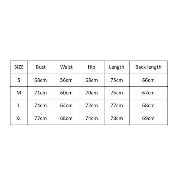 Shapewear för kvinnor Body Shaper Body Butt black M