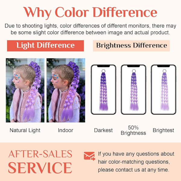 Färgade Hårförlängningar, Lätta Färgade Hårförlängningar pastel violet
