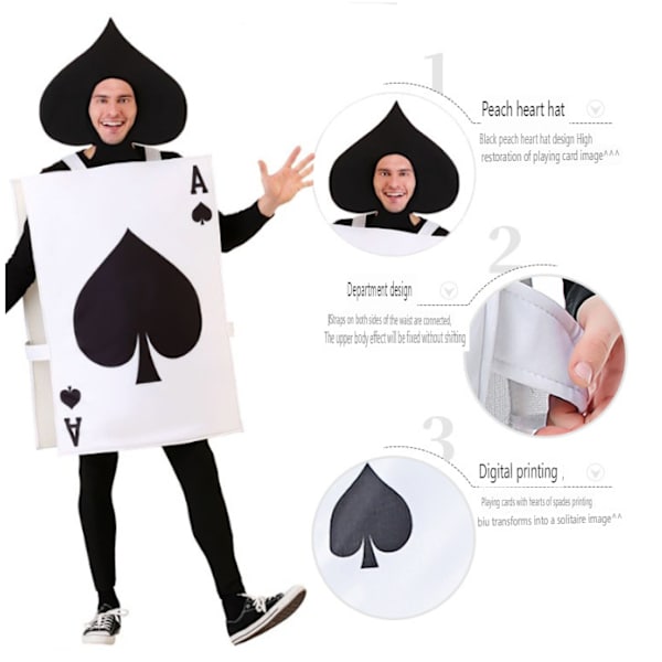 Ässäristikkojakosipuvun Halloween-asu, 2 osaa