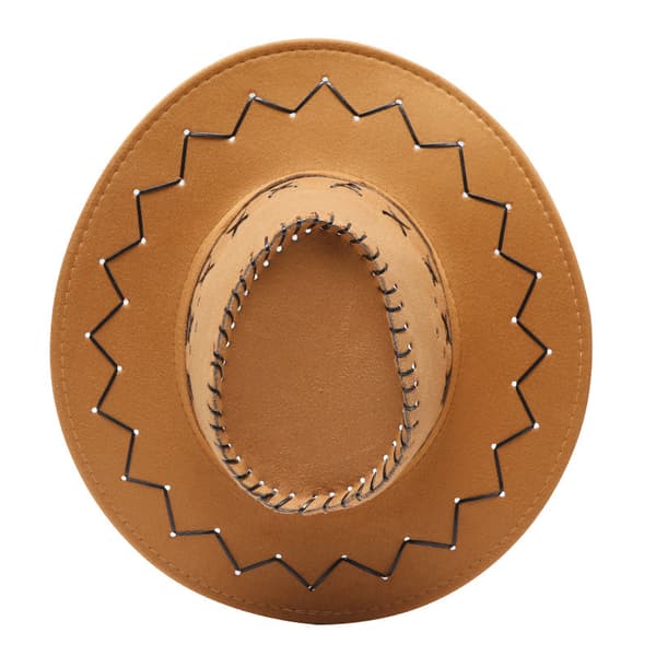 Cowboyhatt Hatt med bred brätte beige