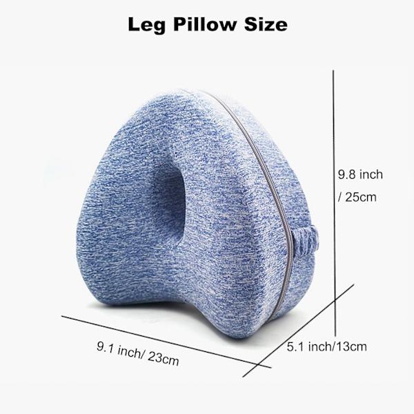 Beinpute, Knepute for Side Sovere, Beinputer for Søvn GRAY