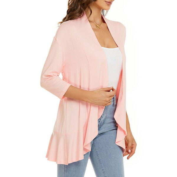 Sommer Cardigan til Kvinder - Let og Blød Pink XL
