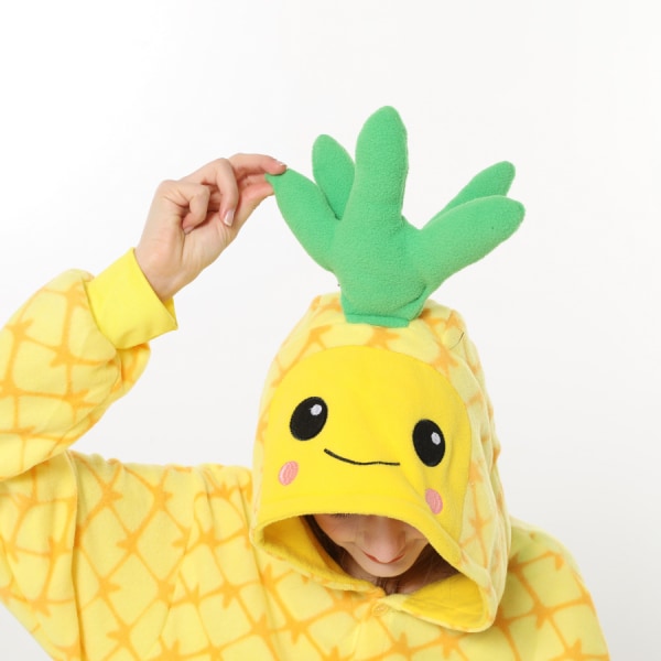 Ananas Aikuisten Cosplay-Puku Yksikokoinen Pyjama M