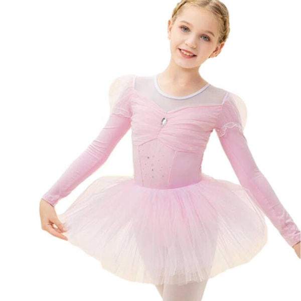 Barnens Danskläder Långärmad Tutu Pink 130