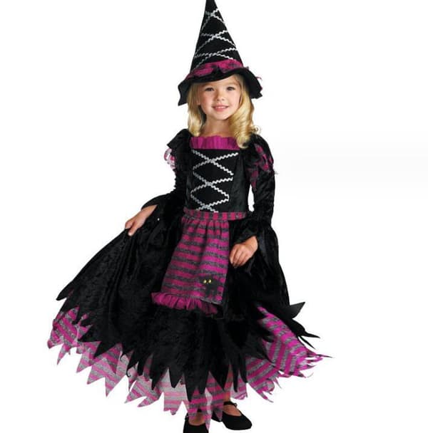 Halloween-klänning för flickor - Häxkostym Style2 L