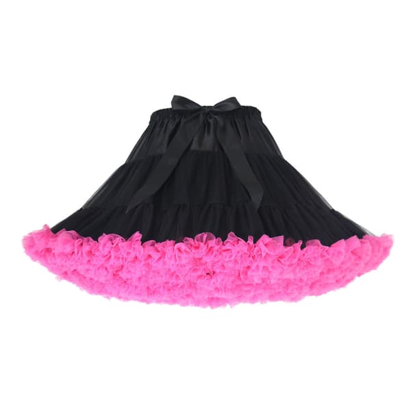Dame Elastisk Chiffon Tutu Tulle Skørt Prinsesse Ballet Dans Multi-Lag Color 2