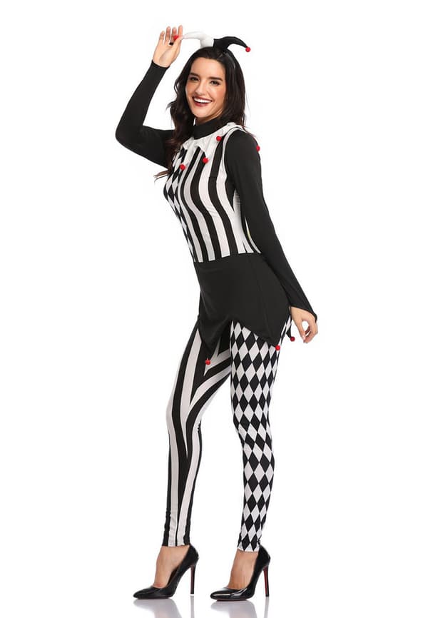 Morph Jester -naisen pelottava pelleasu M