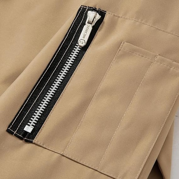Bomberjakke for menn - Varsity Flight Jacket Khaki 3XL
