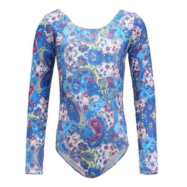 Tjejer Leotards One-Piece Färgglada Danskläder blue 160cm