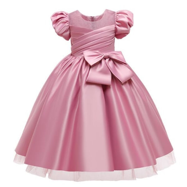 Flickor Princess Klänningar Bowknot Formell Festklänning pink 150cm