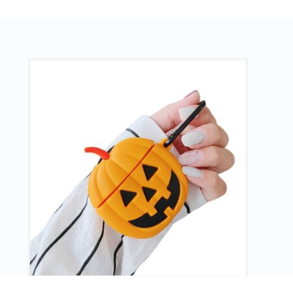 Halloween-fest Hodetelefondeksel med Skummel Gresskar Airpods2