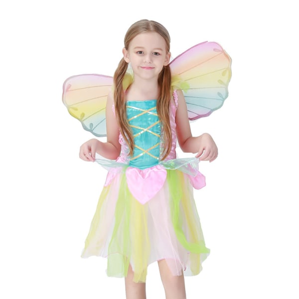Ängelkostymer för flickor Fluttery Fairy Dress 115-125cm