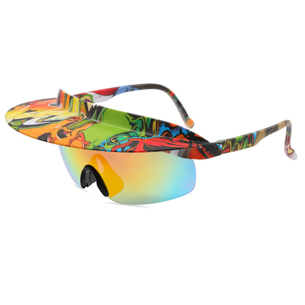 UV-skydd Cykelsolglasögon med hattkant Style 2