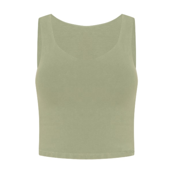 Träningslinnen för kvinnor Ärmlösa träningslöpare Active Shirts Green L
