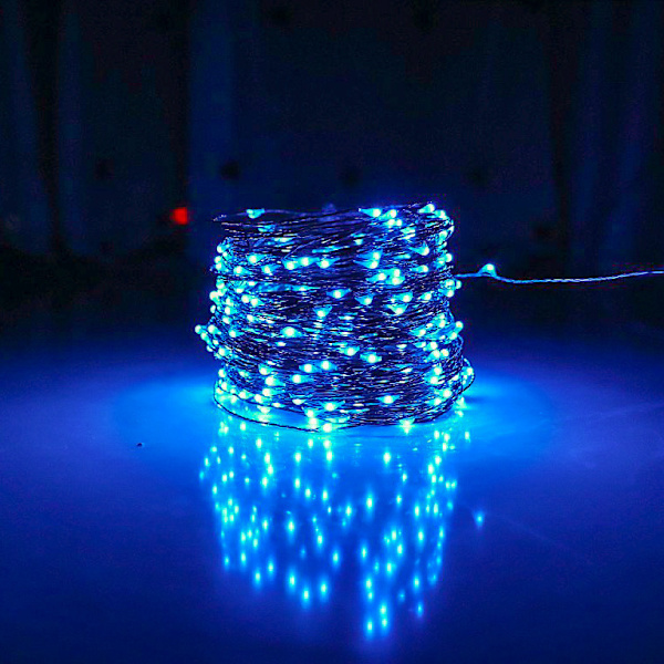 Halloween dekorationer Fairy String Lights för festdekorationer blue