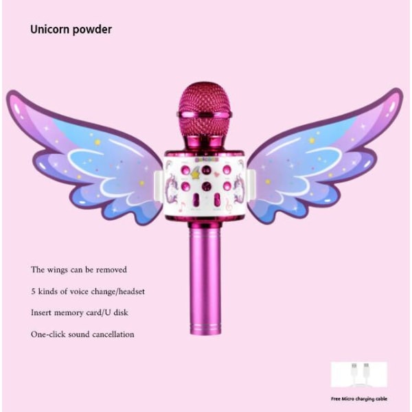 Trådlös Bluetooth hemmikrofonhögtalare för barn en USB color4
