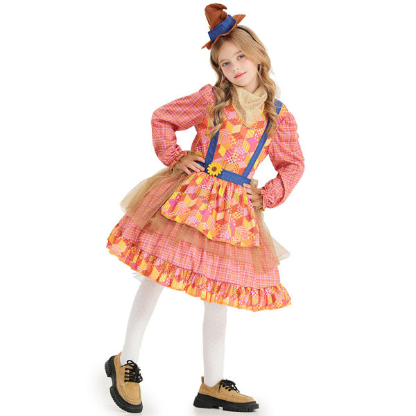 Solrosbarnens Skräckuggdräkt för Halloweenfest Cosplay S