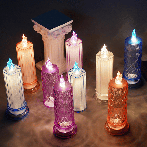 Flameless Candle Led Night Light Bordslampa Style 2