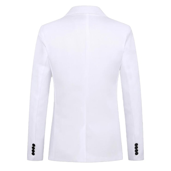 Herr Blazer Slim Fit Business Casual Kostymjacka White XL