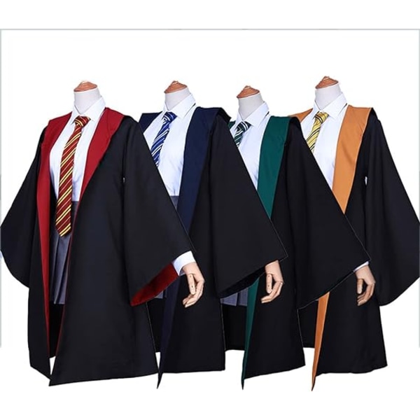 Taikurin Kaapu Asuste Halloween Noita Noidat Cosplay Slytherin XL