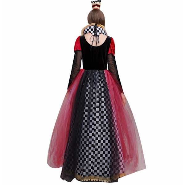 Kvinnors Queen Of Hearts kostym Halloween M
