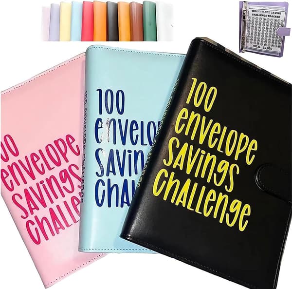 100 Kuvert Utmaningsmapp Pink