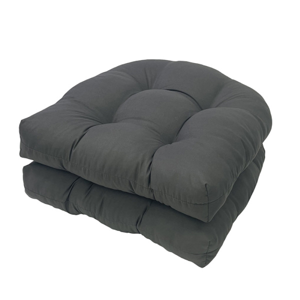 Utesoffa Kuddar Set om 2, Patio Möbel Golvkuddar DARK GRAY