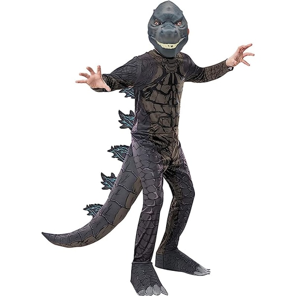 Dinosaurie Kostym Barn Monster Cosplay Jumpsuit Svans L