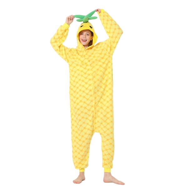 Ananas Voksen Cosplay Kostumer En-delt Pyjamas M