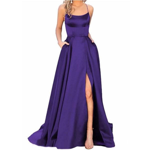 Aftonklänningar Elegant för aftonklänning för kvinnor purple