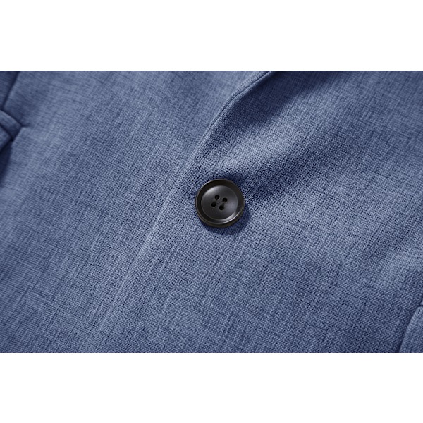 Slim Fit kavaj för män, lätt kostymjacka, 1 knapp dark blue M