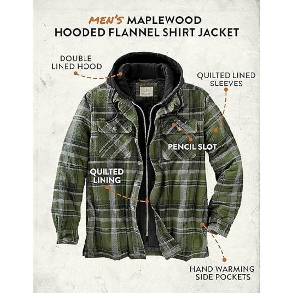 Miesten Maplewood -hupparipaita Green 2XL