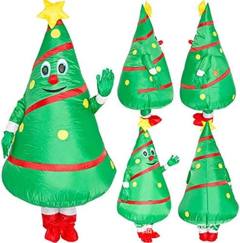 Oppblåsbart julekostyme Cosplay Oppblåsbart Voksenkostyme Green