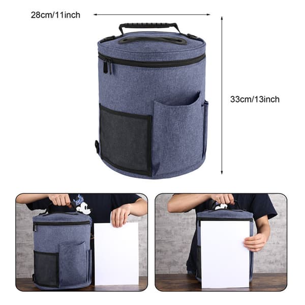 Garnförvaringsväska Stickväska Virkningsorganisatör 28*33CM