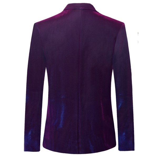 Herre Velvet Blazer To-knapps Slim Fit Blazer XXL