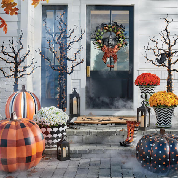 Halloween-Pumpun Ilmapallo LED-Lyhty Kurpitsa Valot Sisä- ja Ulkokäyttöön Lattice