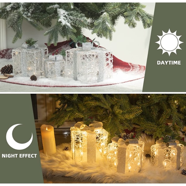 Upplysta presentförpackningar Juldekoration för juldekoration Style 4