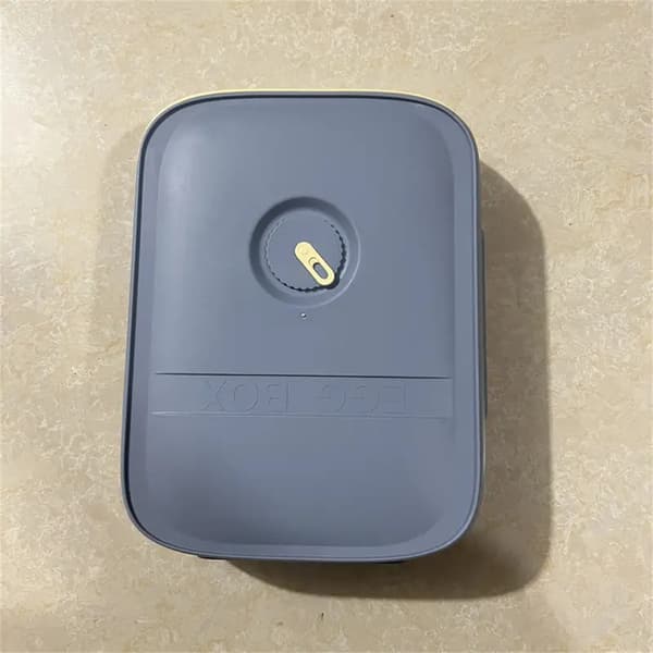 Stable Egg Oppbevaringsboks, Forseglet Beholder for Friskhet 3PCS BLUE