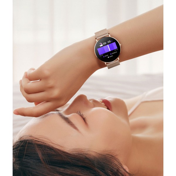 Smartklocka för Kvinnor, Vattentät Smartwatch Gold
