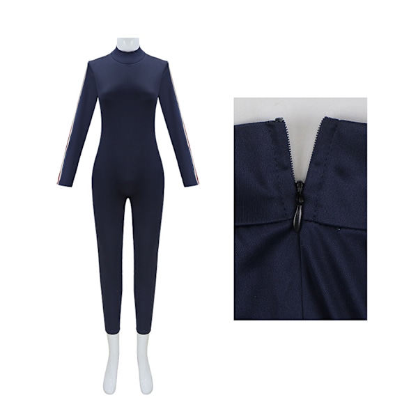 M3GAN 2 Kung Fu Jumpsuit Komplett Cosplay Kostym för Kvinna blue L