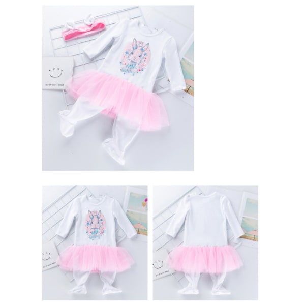 Baby och toddler One Piece Kläder Halloween white pink M