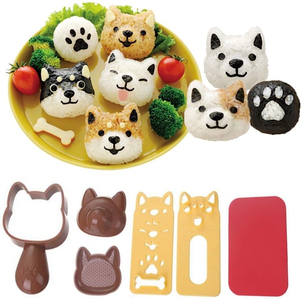 Sushi-set med risbollformar Bento-tillbehör Yellow
