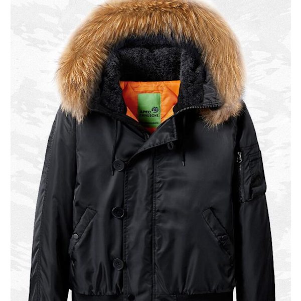 Hettejakke for menn, tykk og polstret, høst og vinter Black XL