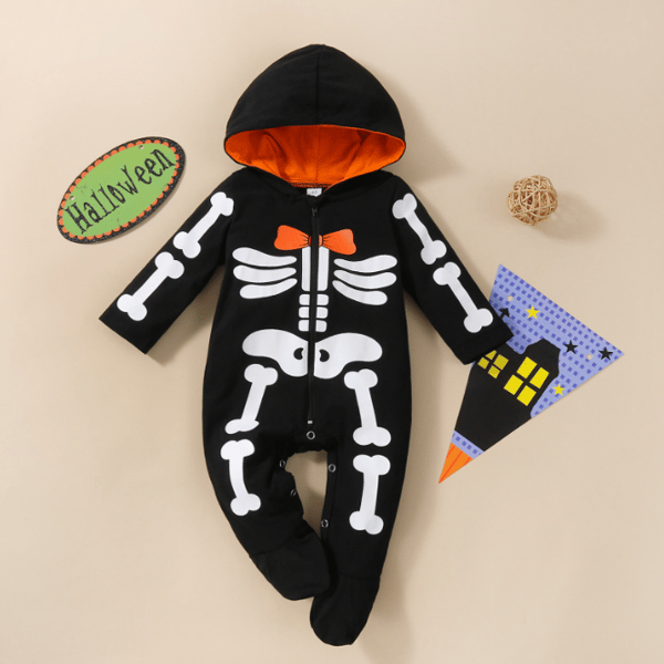 Halloween Skeleton Kostym för barn 80cm