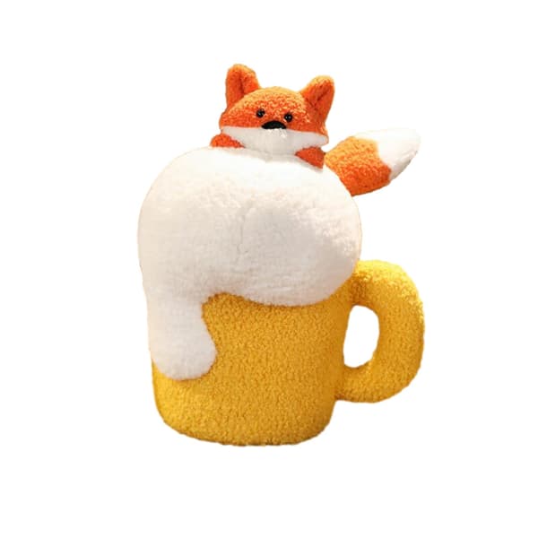 Oluttuoppi Pehmolelu Halipatyyny Pink Fox