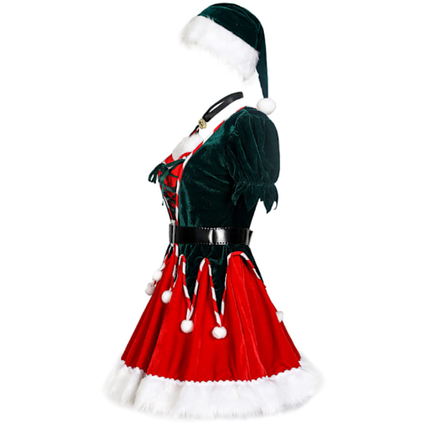 Julklänning för kvinnor, Julfest Fancy Dress up M