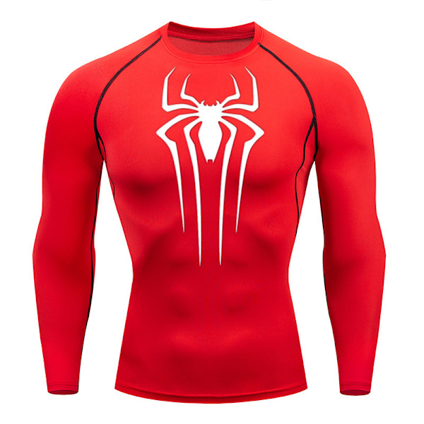 Solbeskyttende Sports Second Skin Løbetrøje red XL
